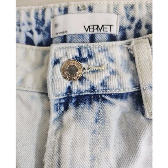 Vervet Los Angeles ~Woman Size M~ Acif Wash Distressed Cutoff Denim Jean Shorts. - Picture 12 of 12